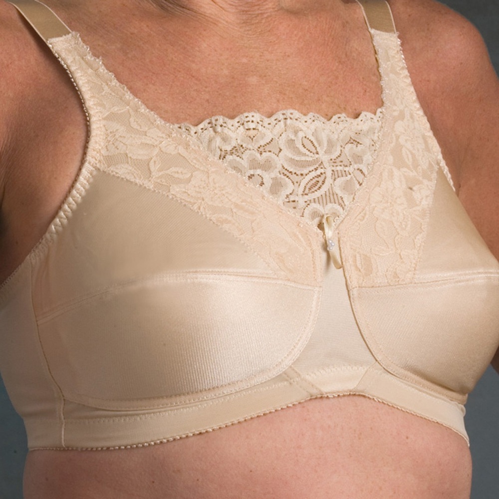 Almost Famous Cream Lace Bra Full Coverage